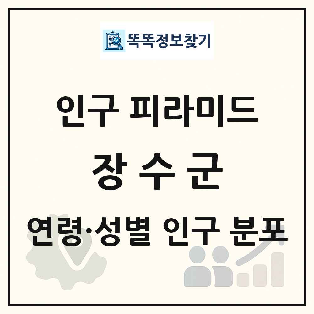 장수군 인구 피라미드 링크 그림